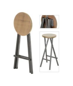 Fun Star Barhocker, Ca. H82 Cm -Eleganter Garten 6982896 WE DE 003 BarhockerStahlHolz