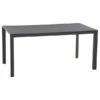 Siena Garden Gartentisch Ricon, Ca. B160/H75/T90 Cm -Eleganter Garten 6986533 WE FS 001 RiconTischMAnthrazitFGlasNeu