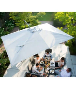 Siena Garden Ampelschirm Cirrus, Quadratisch, Ca. B350/T350 Cm -Eleganter Garten 6987994 WE MO 001 SienaGardenCirrus350x350cm