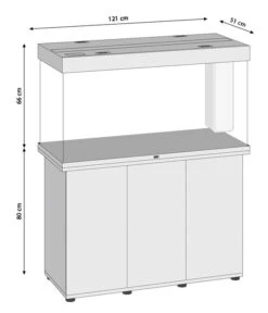 JUWEL® AQUARIUM Kombination Rio 350 LED Inkl. Starter-Set, Ca. B121/H146/T51 Cm -Eleganter Garten M200005230 WE BG 001JuwelRio350Masse1