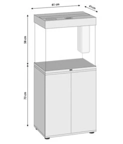 JUWEL® AQUARIUM Kombination Lido 120 LED Inkl. Starter-Set, Ca. B61/H131/T41 Cm -Eleganter Garten M200005232 WE BG 001 JuwelLido120Masse