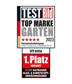Vitavia Minigewächshaus Merlin, Ca. B80/H106,50/T111 Cm -Eleganter Garten Siegel VitaviaGlasundKunststoffgewaechshauser